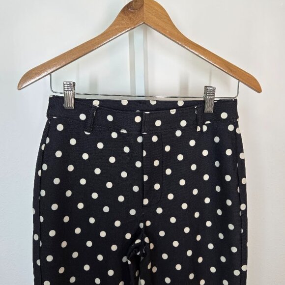 FREE PEOPLE WOMEN'S molly polka dot slim pants dark blue Size 4 NEW - Picture 4 of 9